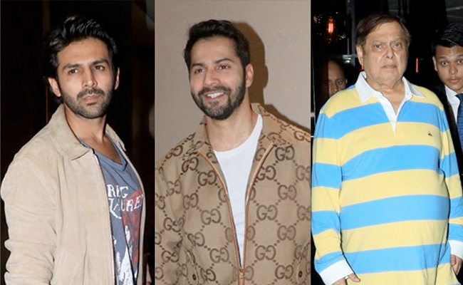 Pics: Kartik Aaryan Partied With Varun Dhawan At Dad David's Birthday Bash