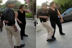Viral Video Shows Noida Woman Abusing, Manhandling Guard; Arrested Viral Video Shows Noida Woman Abusing, Manhandling Guard; Arrested