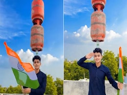 सिर पर 2 भारी भरकम गैस सिलेंडर और हाथों में तिरंगा, Video देख उड़ जाएंगे होश सिर पर 2 भारी भरकम गैस सिलेंडर और हाथों में तिरंगा, Video देख उड़ जाएंगे होश