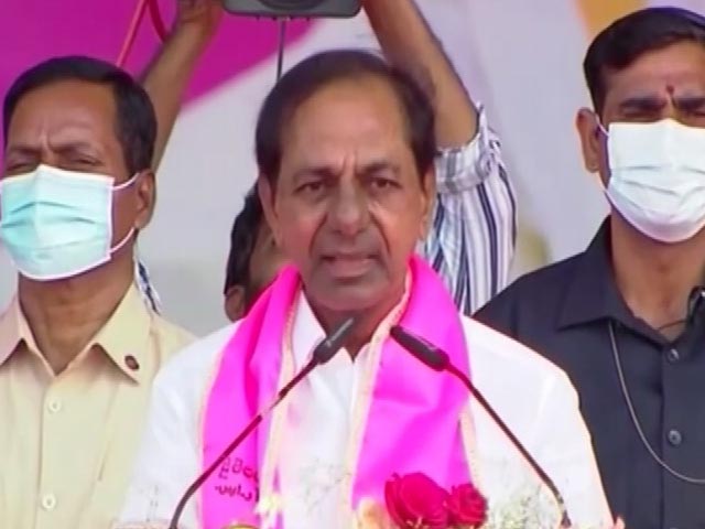 Day Before Amit Shah's Visit, KCR Leads Mega Rally In Show Of Strength