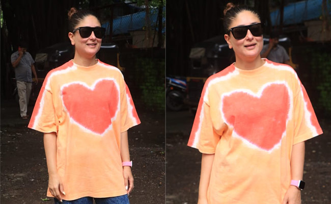Kareena Kapoor's Tie-Dye T-shirt And Jeans For A Casual Day Out Has Us Seeing Hearts