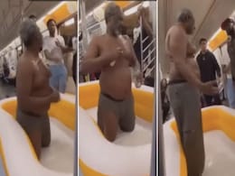 मेट्रो के अंदर बाथिंग टब में नहा रहा था शख्स, यात्रियों के टोकने पर मारपीट तक पहुंचा मामला मेट्रो के अंदर बाथिंग टब में नहा रहा था शख्स, यात्रियों के टोकने पर मारपीट तक पहुंचा मामला