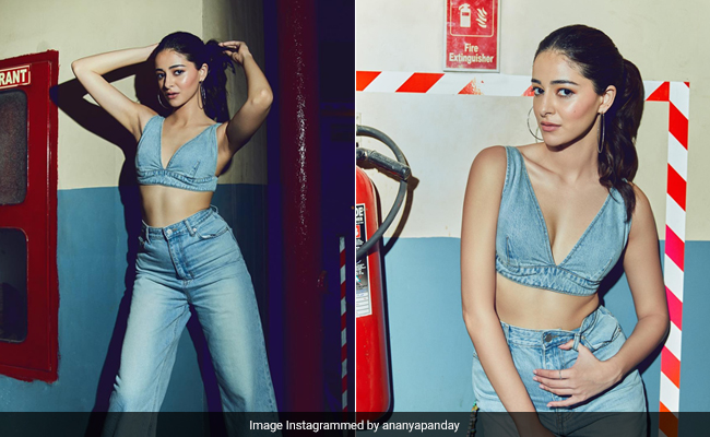 In A Bralette And Flared Jeans, Ananya Panday's Love For Denim Cannot Be Contained