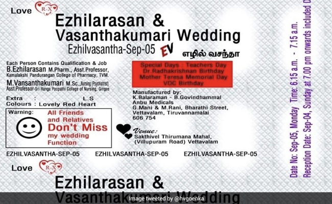 Here's Why Harsh Goenka Is Impressed With Pharmacy Prof's Wedding Invite