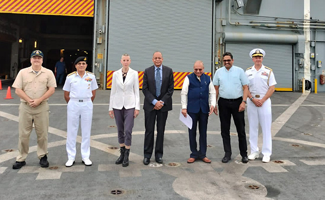 Repair Done For US Naval Ship In India