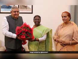 President Droupadi Murmu Wishes Jagdeep Dhankhar After Win In Veep Poll President Droupadi Murmu Wishes Jagdeep Dhankhar After Win In Veep Poll