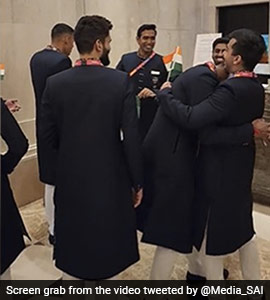 Watch: How Indias Commonwealth Games Contingent Made Birthday Boy Satwiksairaj Rankireddy Blush
