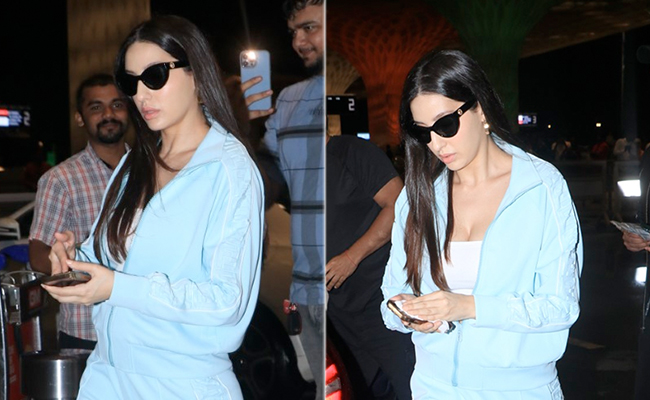 We've Seen Tracksuits To Travel In But Never Quite As Chic As Nora Fatehi's