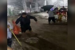 Watch: Heavy Rain Triggers Flash Floods, Vasihno Devi Yatra Suspended Watch: Heavy Rain Triggers Flash Floods, Vasihno Devi Yatra Suspended