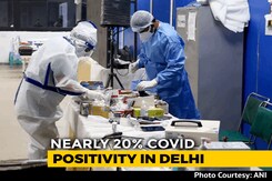 Delhi Positivity Nears 20%, Only 10% Of Those Hospitalised Had Booster Delhi Positivity Nears 20%, Only 10% Of Those Hospitalised Had Booster