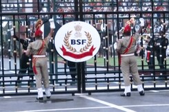 Watch: Beating Retreat Ceremony At Wagah Border Watch: Beating Retreat Ceremony At Wagah Border