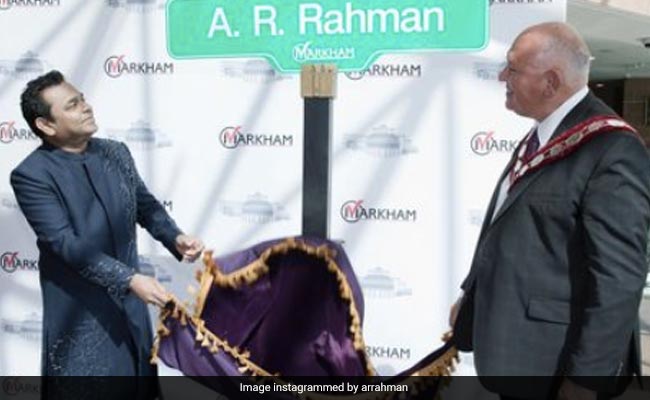 An AR Rahman Street, Now In This Canadian City
