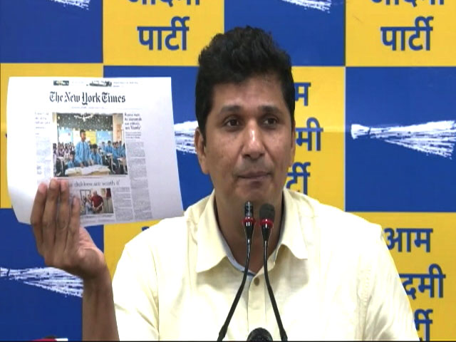 "Challenge You To Get Published In New York Times": AAP's Saurabh Bharadwaj To BJP
