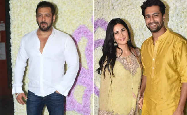 Salman Khan, Katrina Kaif-Vicky Kaushal Attend Ganesh Chaturthi Celebrations Hosted By Arpita Khan Sharma
