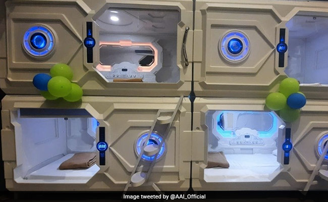 Pics: Sleeping Pods At Chennai Airport's Domestic Lounge