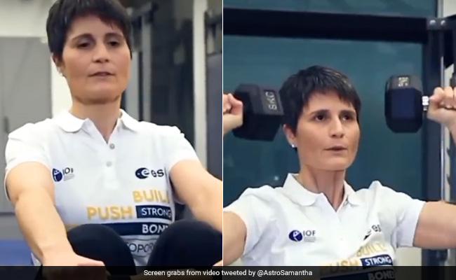 Astronaut Shares Video Of "Weightlifting In Weightlessness", Internet Surprised
