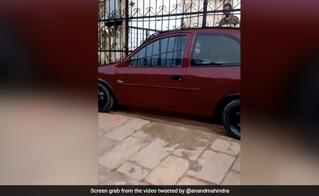 A Car Or A Gate? This Odd Entrance Has Anand Mahindra's Attention