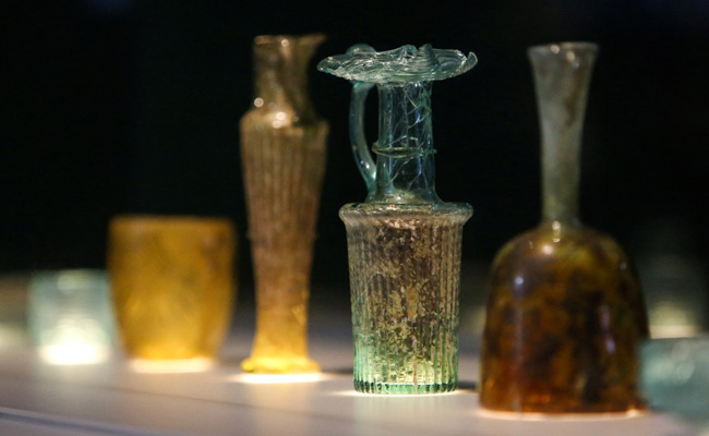 British Museum Displays 8 Ancient Glass Vessels Damaged In Beirut Blast