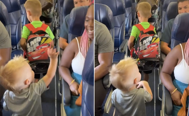 Viral Video: Little Boy Greets Every Passenger He Meets While Boarding A Flight
