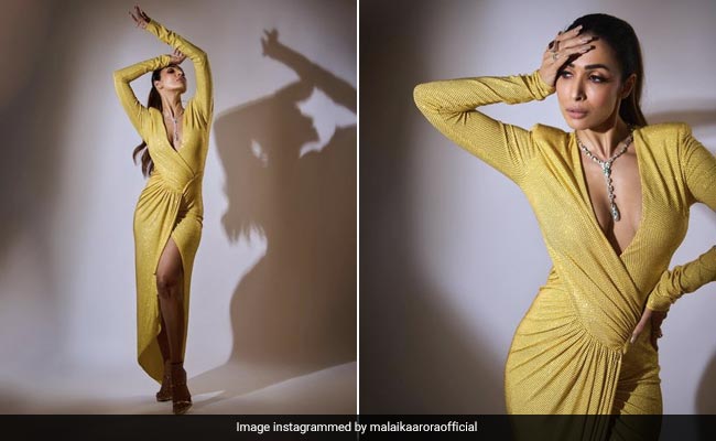 Malaika Arora Wins Red Carpet Style With A Little Sparkly Zest Of Lime