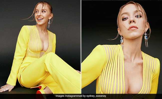 Expectantly Enough, Sydney Sweeney's Canary Yellow Pantsuit Is Unlike Anyone Else's