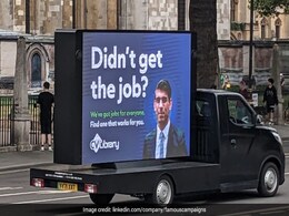 UK में Rishi Sunak पर बना "शर्मनाक विज्ञापन", नौकरी देने वाली कंपनी ने तस्वीर लगा कर सड़कों पर घुमाया UK में Rishi Sunak पर बना "शर्मनाक विज्ञापन", नौकरी देने वाली कंपनी ने तस्वीर लगा कर सड़कों पर घुमाया