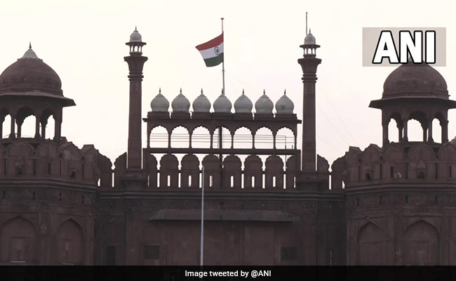National Flags Fly At Half-Mast As India Mourns Queen Elizabeth II's Death