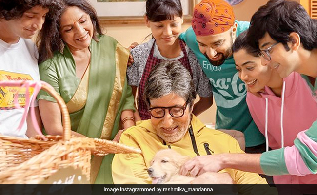 <i>Goodbye</i> New Poster: Amitabh Bachchan, Neena Gupta And Rashmika Mandanna's "Crazy Little Family"