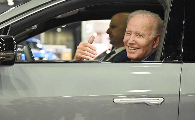 Viral Video: Joe Biden, In Cadillac, Asks Auto Show Crowd "Want A Ride To Washington?"