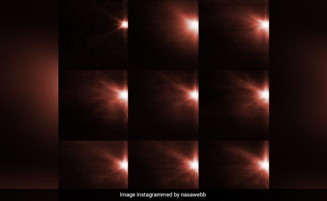 NASA के अंतरिक्ष यान से विस्फोट किया गया उल्कापिंड अंतरिक्ष में 10,000 किलोमीटर तक बिखरा, देखें तस्वीर...