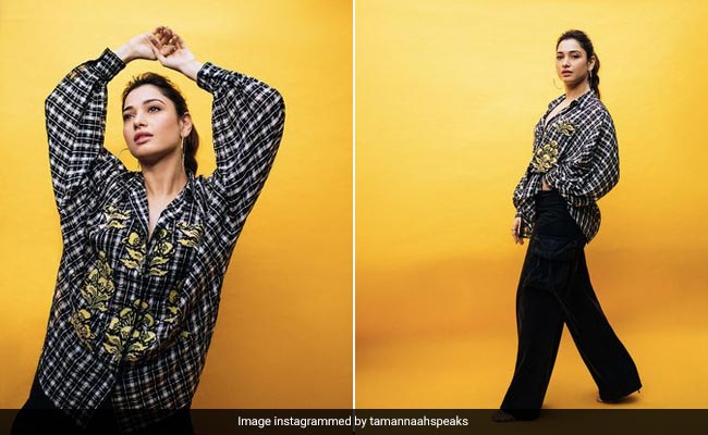You Don't Want To Mess With Tamannaah Bhatia's Very Cool Street Style Quotient For <i>Babli Bouncer's</i> Promotions