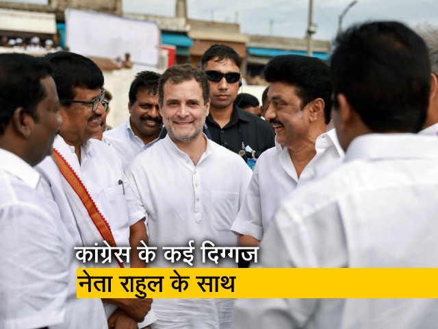 कांग्रेस की भारत जोड़ो यात्रा के तहत राहुल गांधी ने पदयात्रा शुरू की