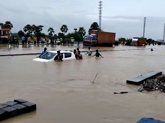 Highways, Residential Areas Flooded In Andhra's Srikakulam After Heavy Rain