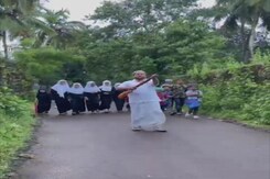 Video: Man Carries Air Gun To Protect Children From Dogs In Kerala Video: Man Carries Air Gun To Protect Children From Dogs In Kerala