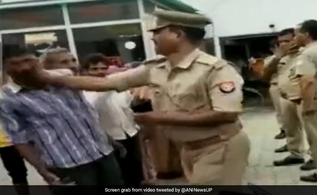Video: UP Cop Slaps Man Who Complained Of Missing Niece, Transferred