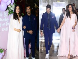 Bipasha Basu Brings Pastel Magic To Her Baby Shower In A Flowy Blush Pink Maxi Dress Bipasha Basu Brings Pastel Magic To Her Baby Shower In A Flowy Blush Pink Maxi Dress