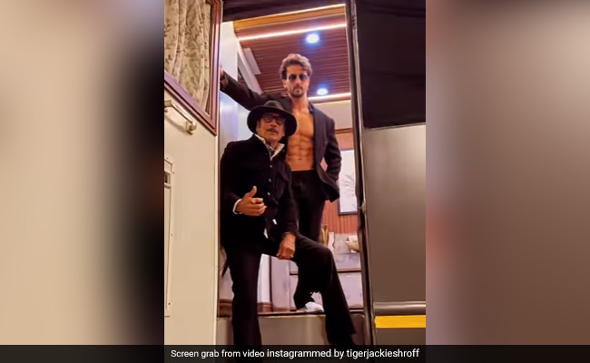 Watch: Tiger Shroff "Unintentionally" Crashes Father Jackie's Interview. Sister Krishna Reacts