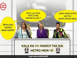 "<i>Safar</i>, Not Suffer": Delhi Metro's Meme On Shooting Reels Inside Coaches "<i>Safar</i>, Not Suffer": Delhi Metro's Meme On Shooting Reels Inside Coaches