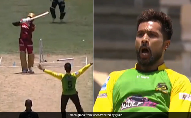 Watch: मोहम्मद आमिर ने उड़ाया नरेन का स्टंप, फिर जोर से चिल्ला कर ऐसे मनाया यूनिक सेलिब्रेशन