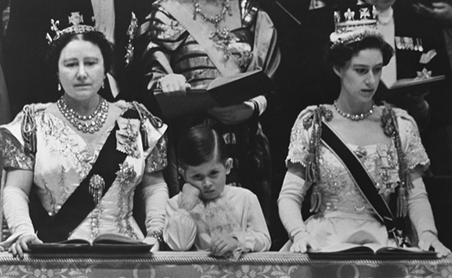 Viral Throwback Photo Of Bored 4-Year-Old Charles At Queen Elizabeth's Coronation