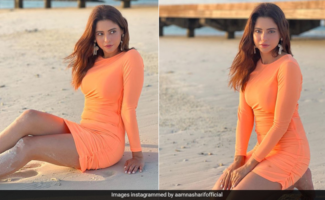 Aamna Sharif Adds A Bright Zesty Tint To Maldives' Blue And White Seascape