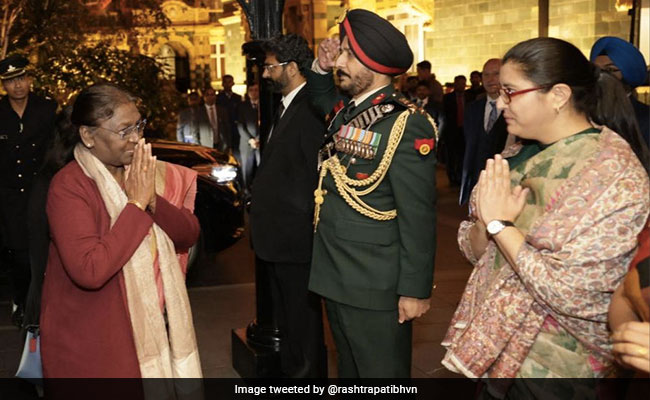 President Droupadi Murmu Arrives In London To Attend Queen's Funeral