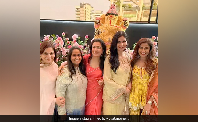 Viral: Katrina Kaif With Salman's Sisters Arpita And Alvira In Ganesh Chaturthi Pic