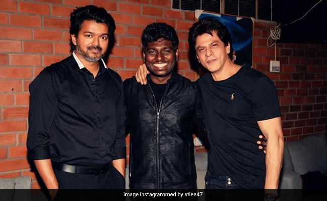 Atlee With His "Pillars" Shah Rukh Khan And Vijay. Need We Say More?