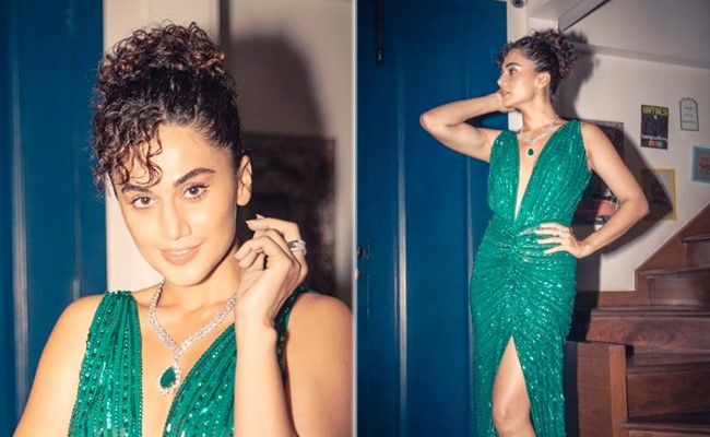 Taapsee Pannu In Sea Green Dazzles Brighter Than Any Stylish Bollywood Queen