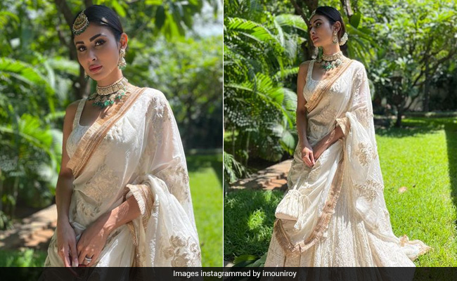 Mouni Roy In A Beautiful Ivory Lehenga Is Pure Ethnic Bliss