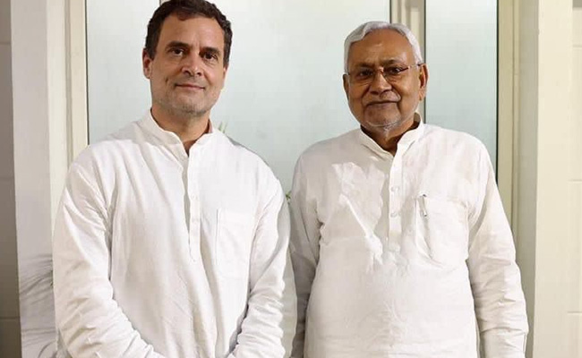 Nitish Kumar Meets Rahul Gandhi For Opposition Unity, Arvind Kejriwal Next
