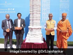 Minister S Jaishankar Visits Site Of Abu Dhabi's First Hindu Temple
