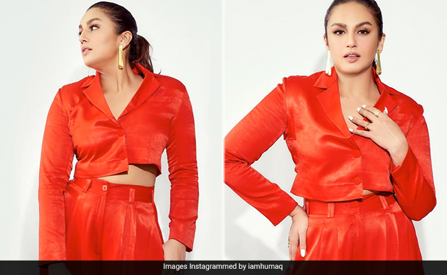Huma Qureshi Is Always Red-Y For A Fashion Statement, All She Needs Is A Chic Co-Ord Set To Go