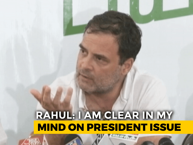 Rahul Gandhi, On Congress Chief Polls, Says "No Confusion In My Mind"